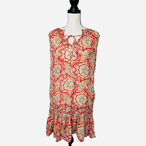 ZARA WOMAN 100% Silk Paisley Mini Dress - Picture 3 of 9